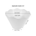 thumbnail image 2 of Minkissy Replacement Lampshade Fabric Lampshades Wave Pattern White 1 Piece, 2 of 5