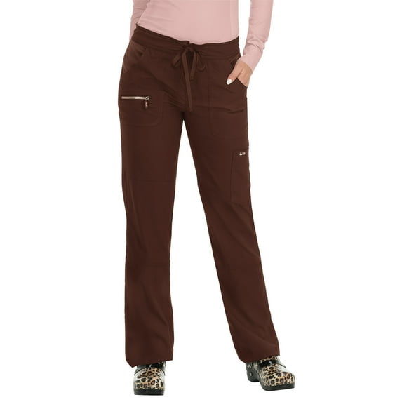 Koi Womens Peace Scrub Pant, Espresso, 3XL-Tall