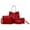 Red, variant on WIZUTIZ Women's Handbags Messenger Bags Shoulder Bags Wallet with Credit Card Slots Large Size Billfolds Zipper Purses for Women Womens Handbags Womens Messenger Bags 4 PC Gray