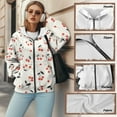 thumbnail image 6 of SCRAWLGOD Cherry Women Hoodies Zip Up Sweatshirt Women Oversized Graphic Hoodie Long Sleeve Womens Plus Size XS Hoodie Zip Up Comfy Women Outfits Casual Work, 6 of 7