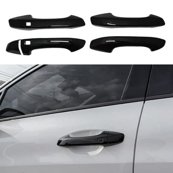 Bright Black Exterior Door Handle Cover Trim for K5 2020 2021 2022 with Smart Keyhole