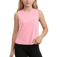 thumbnail image 3 of THDHVS Tank Tops for Girls,Solid Color Quick Dry Round Neck Tank Top Breathable Athletic Fitness Wear for Kids Boys Girls, 3 of 10