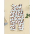 thumbnail image 2 of Nygoyerh Baby Boys Tank Jumpsuit Sleeveless Western Print One Piece Romper Newborn Infant Crew Neck Jumpsuit for Casual Daily 3M 6M 12M 18M, 2 of 8