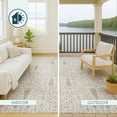 thumbnail image 5 of Addison Rugs Chantille Indoor/Outdoor Traditional Global Ivory Machine Washable Rectangle Rug, 8' x 10', 5 of 10