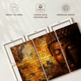 thumbnail image 6 of Elephant Stock Buddhism Wall Art - Horizontal Multi Panel Canvas - Living Room Wall Decor - Religion And Spirituality Multi Panel - Brown And Orange Decor - 74" x 48", 6 of 8