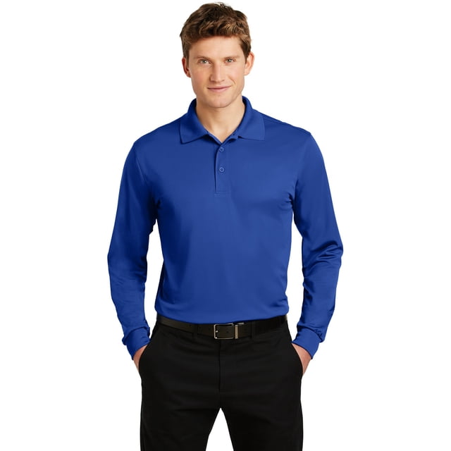 Polo Sport-Wick® de micropiqué de manga larga Sport-Tek®. ST657 deporte-tek ST657