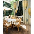 thumbnail image 5 of nqOlkjepod Outdoor Curtains for Patio Waterproof, Vintage Hot Air Balloon Outdoor Privacy Panels Grommet, Modern Balloon Floating Blackout Outside Curtains for Porch/Cabana/Pergola 54"x84", 1 Panel, 5 of 8