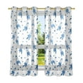 thumbnail image 6 of Yayeee Window Curtains Set of 2 for Living Room Light Filtering 63"x42", Rocket Pattern, 6 of 7