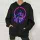 thumbnail image 2 of Abrigo con capucha para mujer, estampado de Festival, Otoño Invierno, prendas de vestir exteriores con cremallera, chaqueta holgada con capucha Punk, abrigo, sudaderas con capucha, abrigo Odeerbi ODB-2, 2 of 8