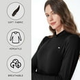 thumbnail image 4 of SSLR Mock Turtleneck for Women Mock Neck Top Long Sleeve T Shirt Casual Basic Active Layer, 4 of 6