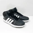 thumbnail image 2 of Adidas Mens Hoops 2.0 FY8618 Black Casual Shoes Sneakers Size 6.5, 2 of 6