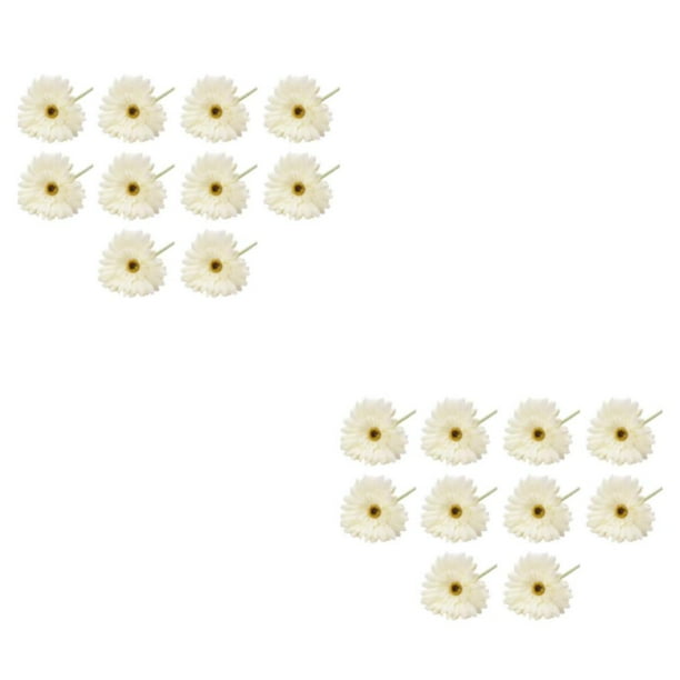 Ramo de flores artificiales Inteprter Gerbera 10 piezas Blanco