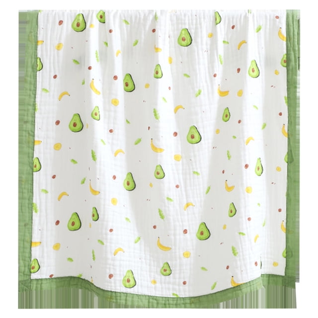 Juego de edredón y manta para bebé de 6 capas, transpirable y suave, de algodón, con diseño divertido, para recién nacidos, con toalla de baño