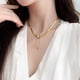 thumbnail image 4 of Collar para mujer, Joyas para mujer, Joyas para mujer, Collar de cadena de serpiente con borlas, Cadena corta para clavícula femenina, Estereotipos faciales, 4 of 5