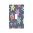 thumbnail image 2 of Switch Panel Switch Decoration 2.76x4.53x0.28 Inches Unused Outlet Cover Switch Plate Wall Plates Living Room Kitchen Bedroom Study Switches Colorful Cartoon Stars, 2 of 8