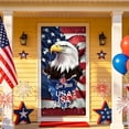 thumbnail image 6 of QuanTara Patriotic Door Cover, 4th of July Door Decoration 70.87x35.43in,independence Day Hanging Background Cloth for Front Door, Wall, Anniversary Celebration, 6 of 6
