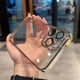 thumbnail image 1 of Funda para teléfono móvil Apple 15 con purpurina galvanizada, viene con película para lente, carcasa rígida transparente para iPhone 14, cubierta protectora a prueba de caídas, 1 of 1