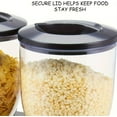 thumbnail image 6 of Triple Dry Food Dispenser Cereal Containers Storage Container Dispenser Countertop For Candy Nut Grain Granola Snack, 6 of 8