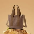 thumbnail image 6 of Classic Cotton Canvas Shoulder Bag with Adjustable Strap and Laptop Sleeve for Men and Women, 6 of 8