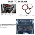 thumbnail image 5 of iFJF 3pcs Air Conditioner Climate Control Knob Outer Ring Covers Trim Red for Subaru Forester Impreza, 5 of 6