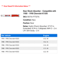 thumbnail image 2 of Rear Shock Absorber - Compatible with 1988 - 1998 Chevy K1500 1989 1990 1991 1992 1993 1994 1995 1996 1997, 2 of 2