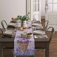 thumbnail image 3 of Lavender Flower Basket Table Runner Home Wedding Decor Table Flag Mat Table Centerpieces Decoration Party Dining Long Tablecloth, 3 of 6