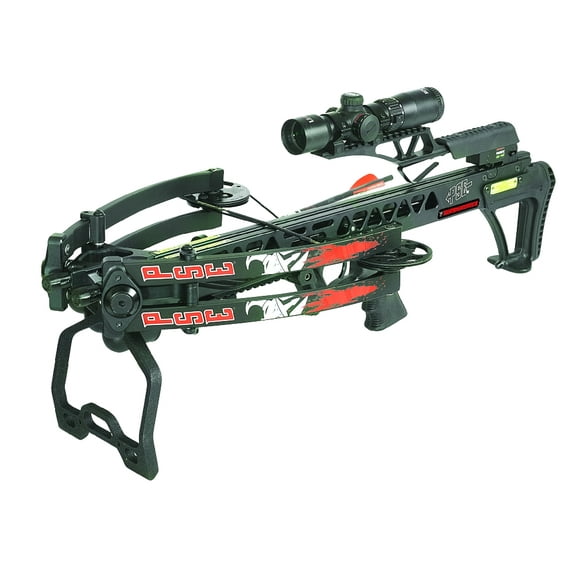 PSE Archery Warhammer 400 FPS Crossbow with HDV 425 Scope & Thunderbolt Bolts (Black)