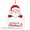 #03-Santa Claus, variant on Acrylic Christmas Money Holder Ornament, Cash Gift Card Holder with Velvet Ribbon for Tree, Mantel, and Holiday Display