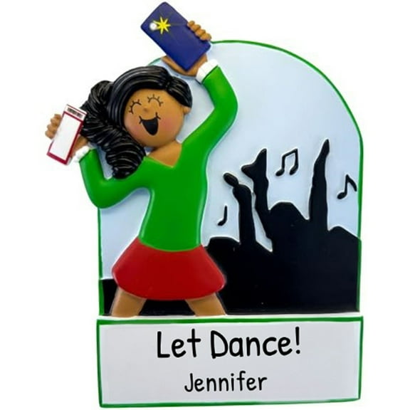 Personalized Christmas Dance Ornament 2024 - Dance Ornament for Girl African American Dancing Christmas Decorations Dancer Ornaments for Christmas Tree Dancer Christmas Ornaments by Elves