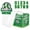 C002- Green (Classic), variant on Sports Themed Party Decorations, Birthday Surprise Explosion Box, Birthday Money Holder, Surprise Gift Box, Number, Green Classic Football Style Pull Money Cash Gift Box Bundled