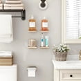 thumbnail image 6 of 4Pack Small Floating Shelves for Wall, Wood Shelf 5 Inch Display Ledges Room Decor, Mini with 2 Types of Installation, 6 of 9