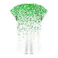 thumbnail image 5 of HAPIMO Savings Shirts for Women V-Neck Tee Shirt Solid Color Casual Comfy Pullover Tops Teen Grils Fashion Clothes Soft Cap Sleeve Womens Summer Tops Green XXL, 5 of 5