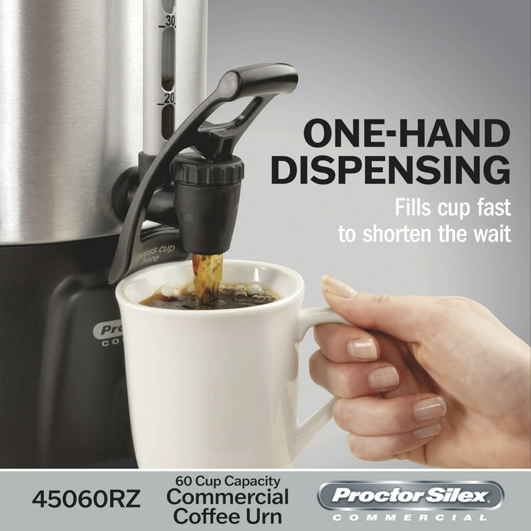 Proctor Silex¬Æ Commercial, Coffee Urn, 60 Cup, Hot Beverage