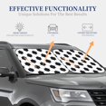 thumbnail image 4 of Balery Soccer Ball Parasol para parabrisas de coche de 2 piezas | Parasol plegable para parabrisas delantero de coche para la mayoría de sedanes-Small, 4 of 6
