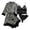A-Black59, variant on Women's Lace Trimmed 4-Piece Pajama Set Elegant Nighttime Comfortable Sleepwear Separates