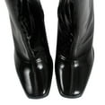 thumbnail image 4 of Delicious Women's Square Toe Mid Calf Block Heel Ankle Bootie, Black ,  10 M US, 4 of 6