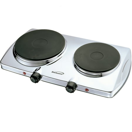 

Brentwood Electric 1440W Double Hotplate Chromed