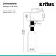 thumbnail image 5 of KRAUS Dispensador de Jabón y Loción de Cocina en Acero Inoxidable, 5 of 6