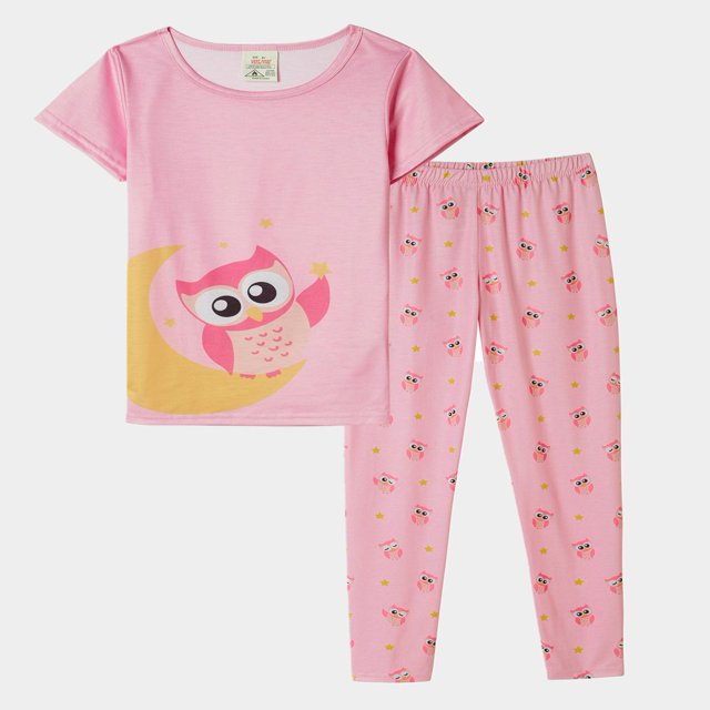 Ensemble de Pyjama pour Fille, Doux et Confortable, Vêtement de Nuit, Pyjama à Motif, Taille 4 à 14 Ans