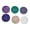 Multicolor Round, variant on 5 Layer Watch Parts Storage Box Organizer for Screw Component Movement Hardware, Colorful Multi-Layer Display Case for Home Office (Square 3.3x3.7 inches / 85x95 mm, Unisex)