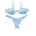 thumbnail image 4 of Women Push-up Padded Bra Bandage Bikini Set Swimsuit Triangle Swimwear Bathing, 4 of 5