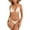 Beige, variant on Women Bikini Set High Waisted Printed Swimwear UPF50+ Quick Dry Bathing Suit for Beach Vacation Pool Party Summer