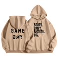 thumbnail image 1 of WEAIXIMIUNG Chandails à Col Rond pour Femmes Motifs Mignons Femmes Décontracté Manches Longues Léger Chandail à Capuchon Chandails à Lettres Graphique Imprimé Chandail à Enfiler Chandails de Football Blouse, 1 of 4