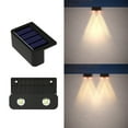 thumbnail image 2 of Yooshoverk Solar Step Lights Outdoor Stair Riser Deck Lighting Auto On/Off Waterproof Pathway 8 Pack, 2 of 9