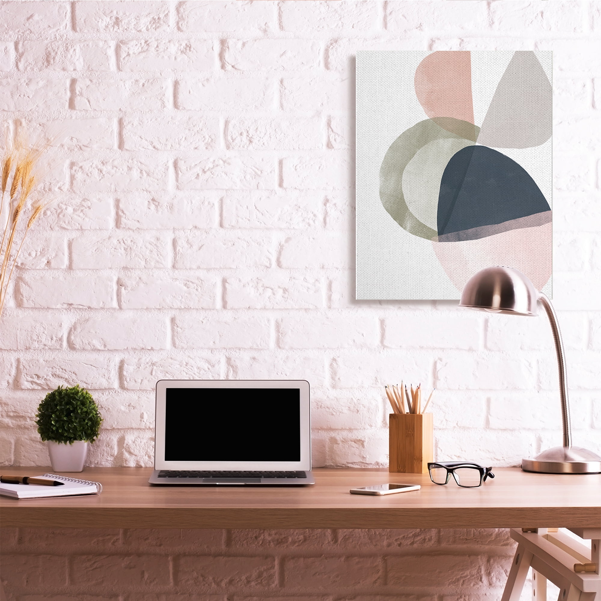 Stupell Industries Encapsulated Abstraction Organic Blue Green Pink Canvas Wall Art, 30 x 40, Design by June Erica Vess