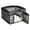 Black, variant on edx Dog Playpen, 4-Panel 24" Foldable Pet Pen with Door, Indoor/Outdoor Puppy Pen, Customizable, White