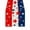 Multicolor-2, variant on Independence Day Table Flag, Linen Print Decorative Tabletop Flag for Americans, Tea Table, Dining Table, and National Day Celebration, Festive Star-Spangled Decor