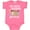Hot Pink, variant on Inktastic My Great Grandma Loves Me with Sloth and Hearts Boys or Girls Baby Bodysuit