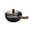 B, variant on Flat Bottom Steel Wok Pan with Advanced Fish Scale Nonstick Coating and Heat Glass Lid for Induction Cooktops