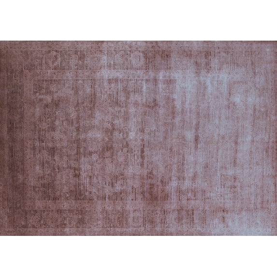 Ahgly Company Indoor Rectangle Oriental Light Blue Industrial Area Rugs, 8' x 12'